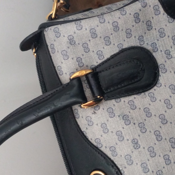 Authentic Vintage Gucci GG Monogram Micro Guccissima Boston Doctor Shoulder Bag - Picture 11 of 11